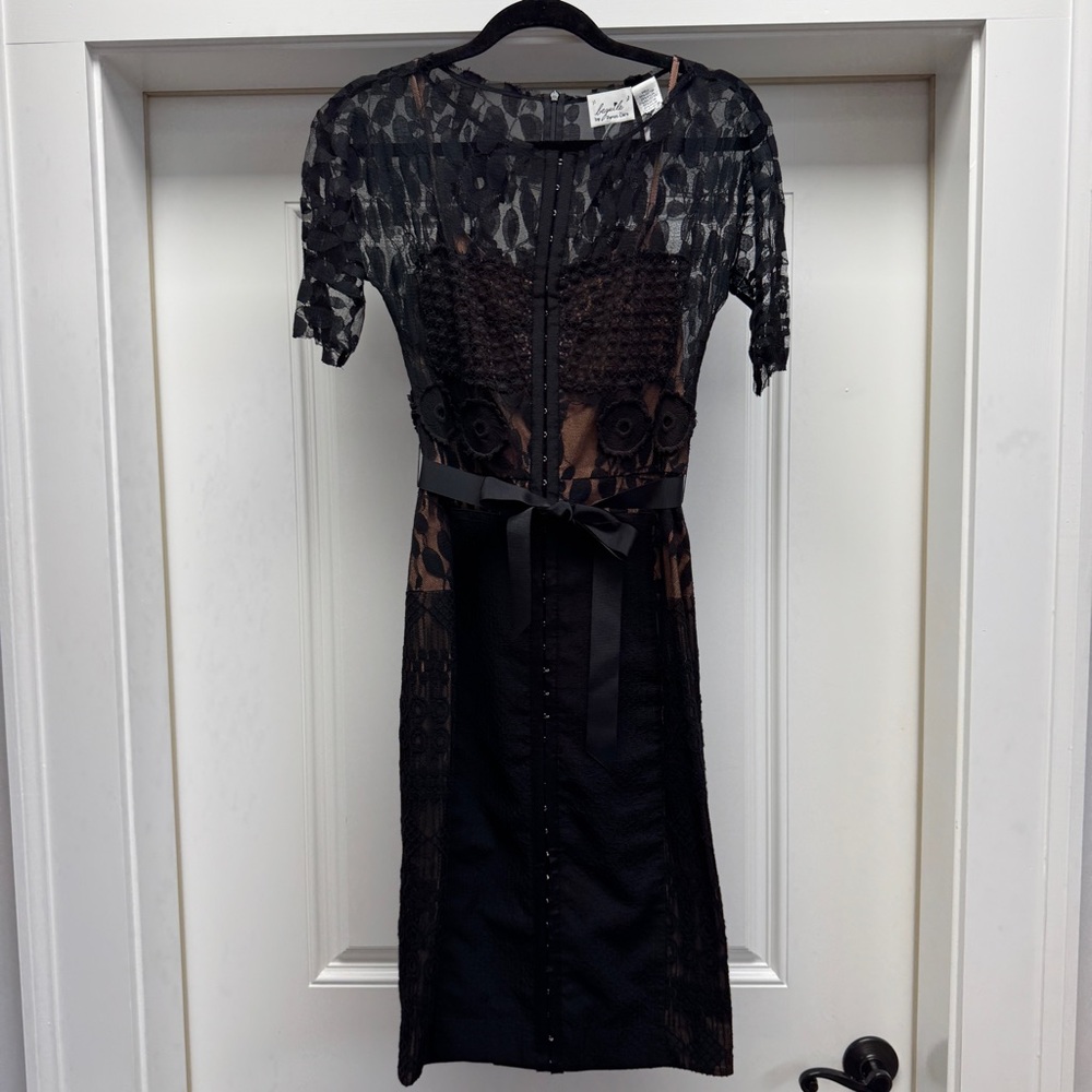 Beguile Byron Lars for Anthropologie Black Lace Carissima Sheath Dress - Picture 7 of 16